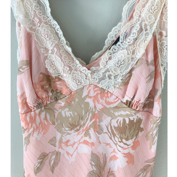 Peach flowered hi lo dress - Picture 2 of 3